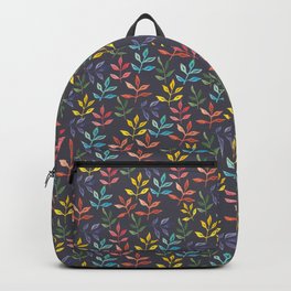 Florida Inspired Rainbow Leaves Backpack