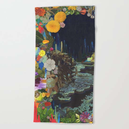 Cave Garden II Beach Towel