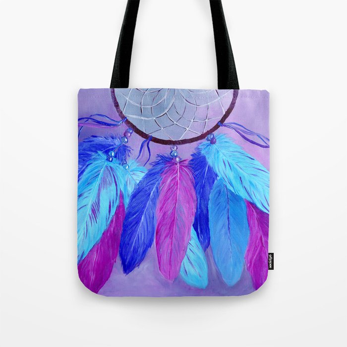 Dream Catcher Hand Painted Design by Angela Dufour Tote Bag