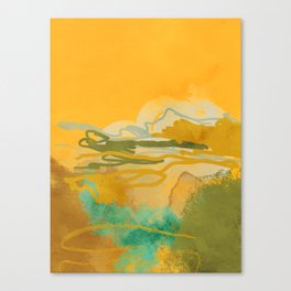 hot summer days landscape abstract Canvas Print