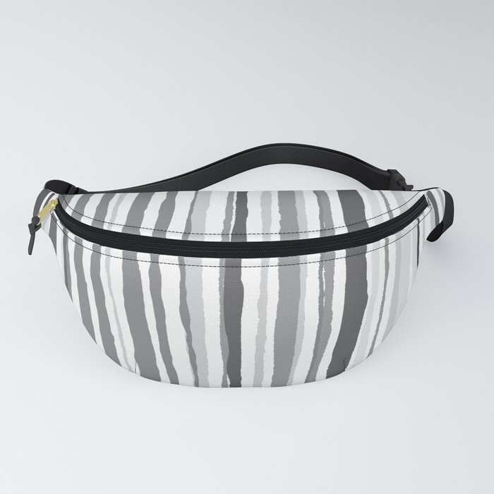 Organic vertical lines and stripes pattern. Doodle digital illustration background. Fanny Pack