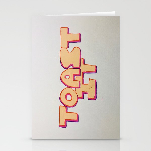 TOAST IT / 2 Stationery Cards