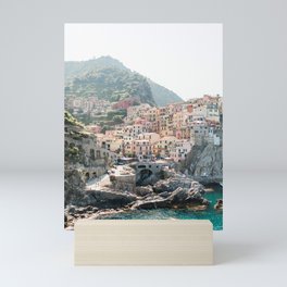 Pastel Houses in Cinque Terre, Manarola Town | Italy Fine Art Travel Print | Amalfi Coast, Italy Mini Art Print