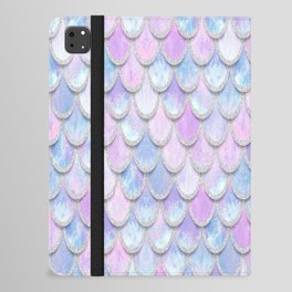 Pastel Glitter Mermaid Scales iPad Folio Case