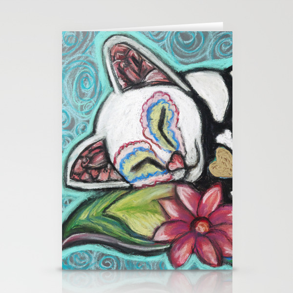 Buffy Day Of The Dead Cat Stationery Cards By Annimallover Society6