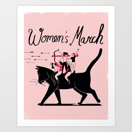 Women's March Art Print