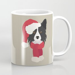 Border Collie Christmas Dog Coffee Mug