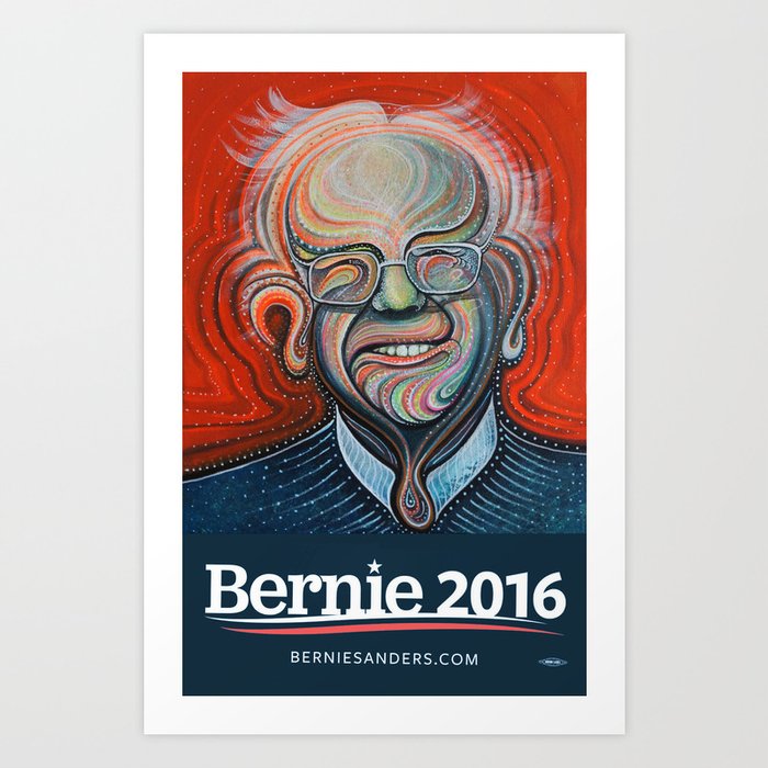 Bernie Sanders Art Print | People, Political, Pop-surrealism, Pop-art
