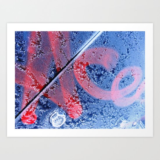 Urban Abstract 104 - frosted! Art Print