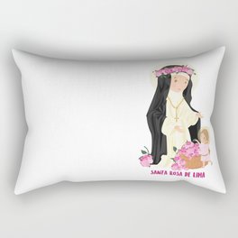 Saint Rose of Lima Rectangular Pillow