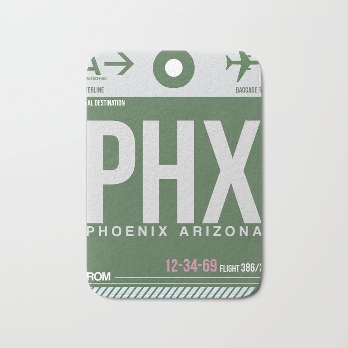 PHX Phoenix Luggage Tag 2 Bath Mat