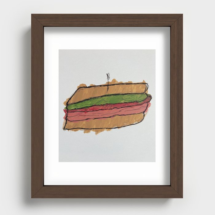 Damn Good Sandwich Recessed Framed Print