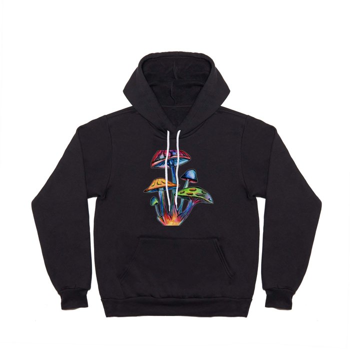 Cluster of Coloured Shrooms Hoody