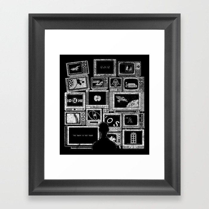 TV Addict Framed Art Print