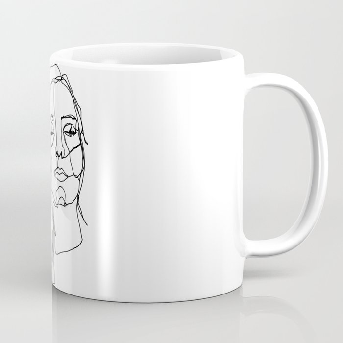 LINE ART FEMALE PORTRAITS III-I-I Coffee Mug