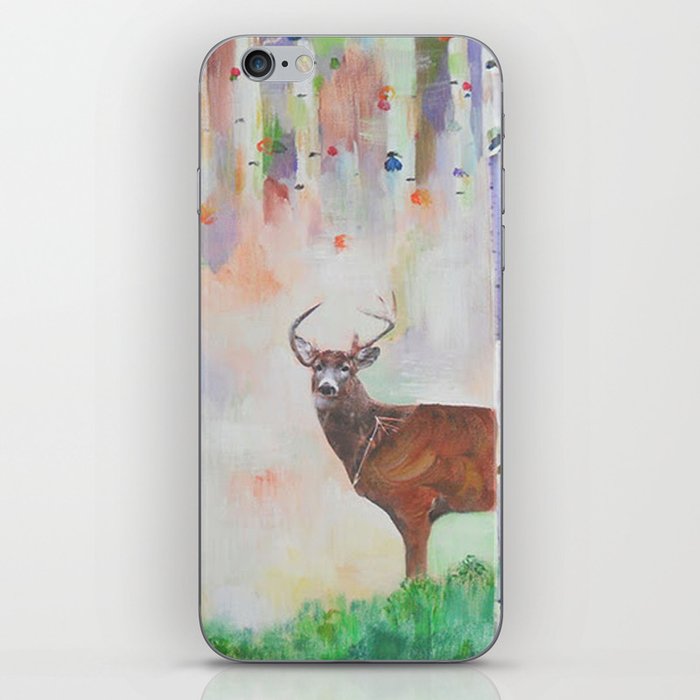 The relationship between a bear and a deer iPhone Skin