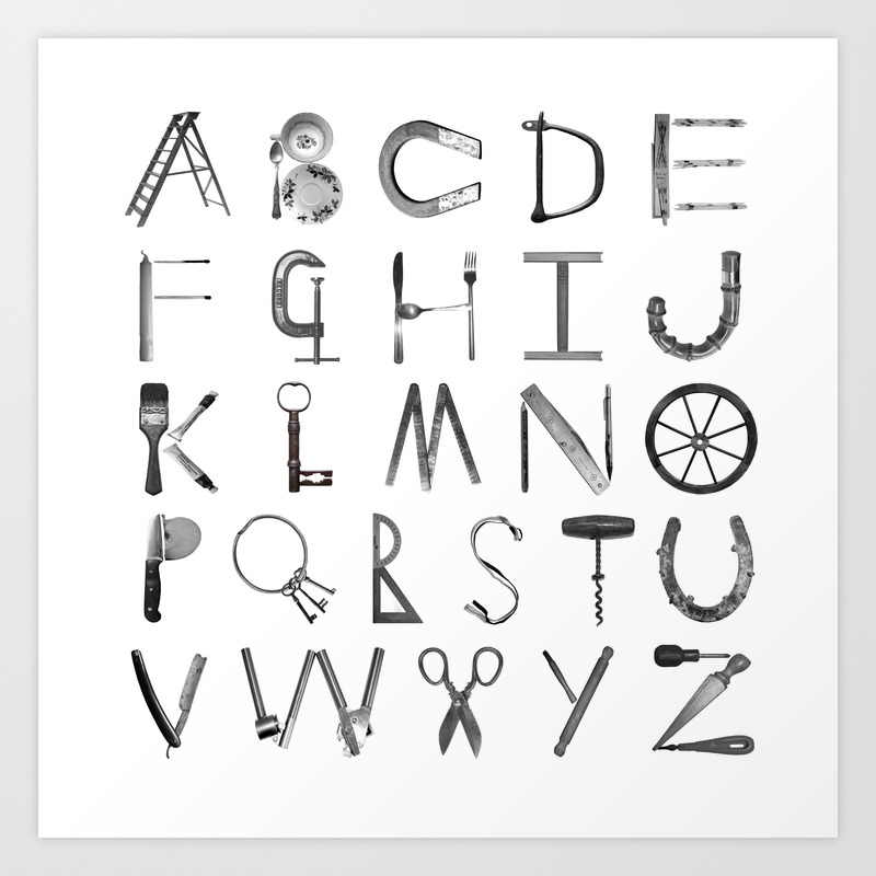 Alphabet Art Print by Emma Fitzgerald | Society6