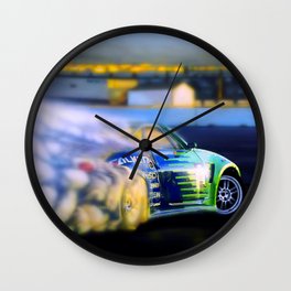 Drifting Car IV Wall Clock