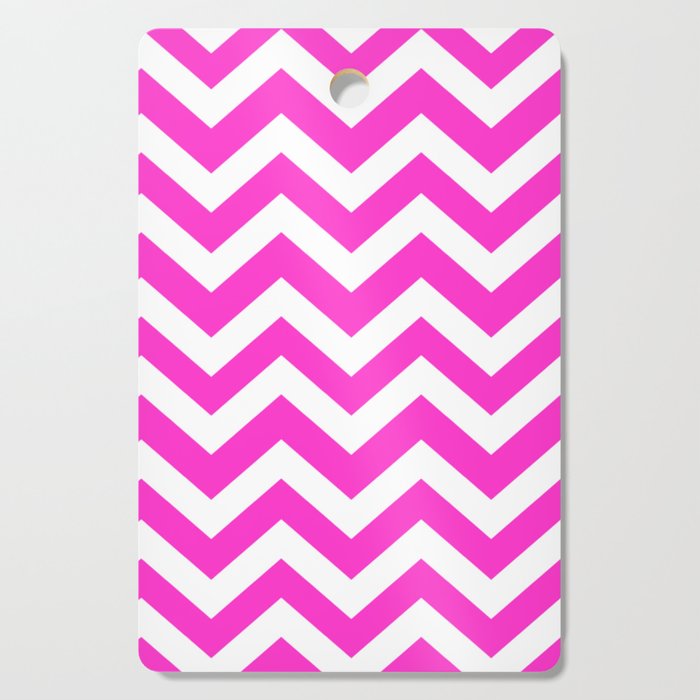Download Razzle dazzle rose - fuchsia color - Zigzag Chevron Pattern Cutting Board by makeitcolorful ...