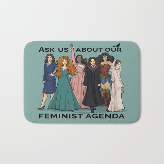 Feminist Agenda Bath Mat