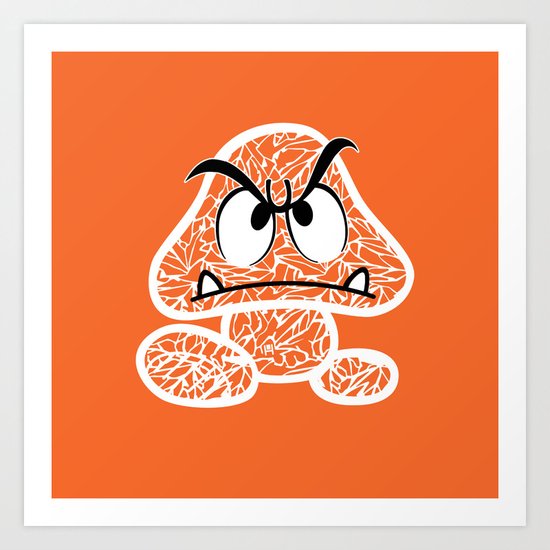 Goomba #CrackedOutBadGuys Art Print