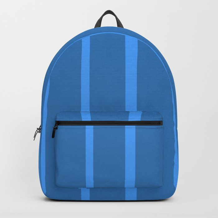 Blue Blinds III - Blue Abstract Art Backpack