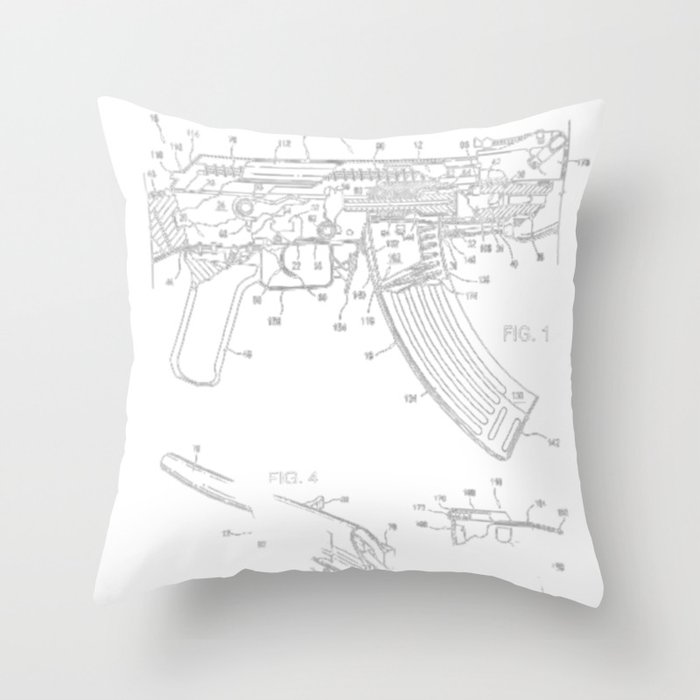 Ak 47 Assembly Instruction - Cool Design On Poster Tshirt And More Throw Pillow