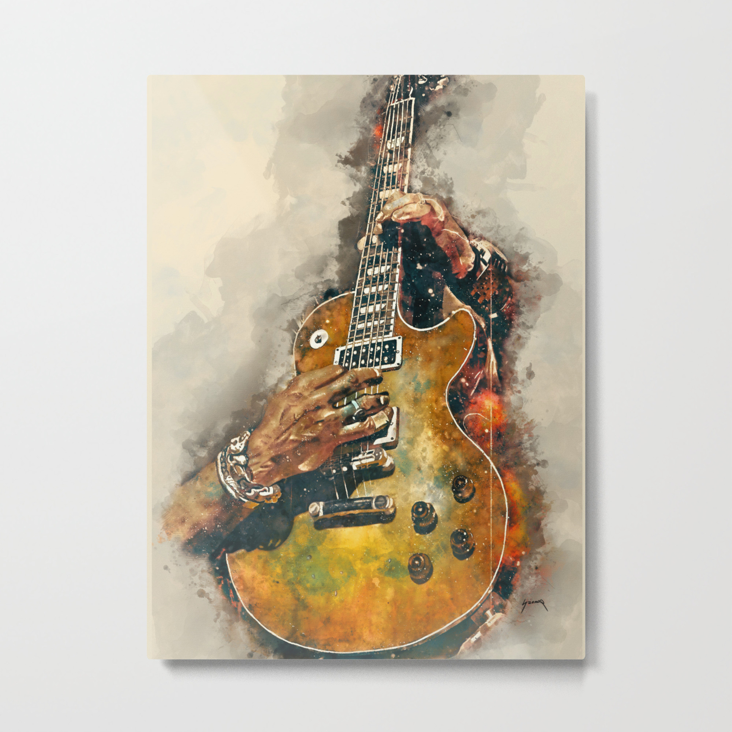 Slash S Electric Guitar Guitar Wall Art Studio Decor Music Room