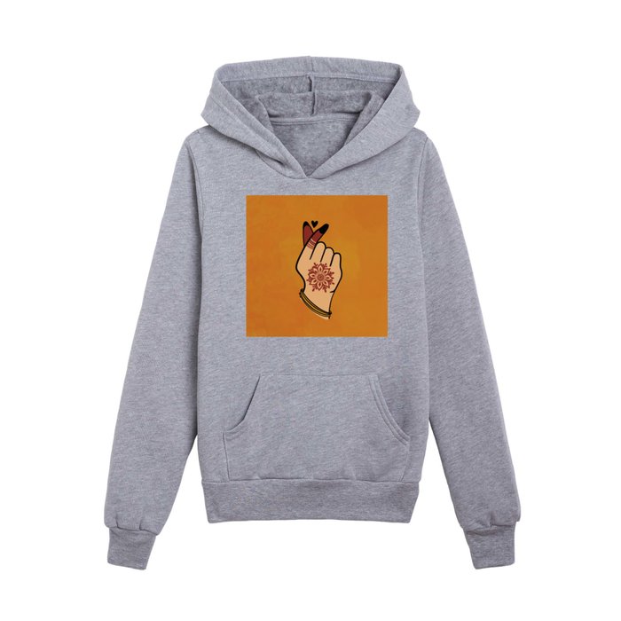 henna-ed heart Kids Pullover Hoodie