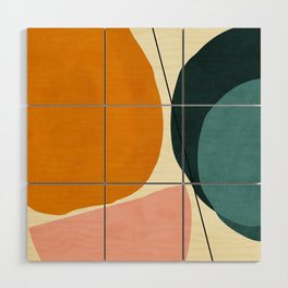 shapes geometric minimal painting abstract Wood Wall Art