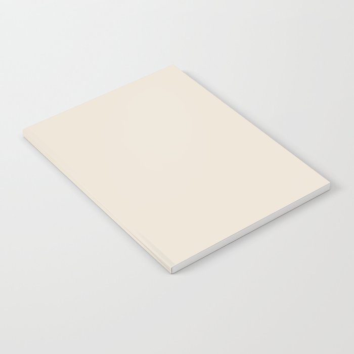 Off White Cream Linen Solid Color Pairs PPG Onion Powder PPG1084-2 - All One Single Shade Hue Colour Notebook