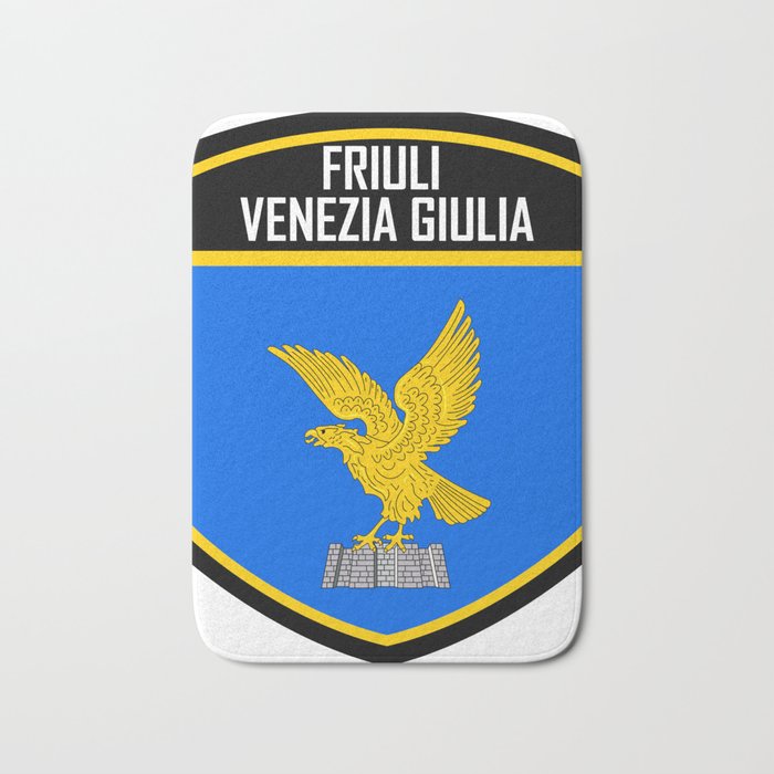 Friuli Venezia Giulia Italy Flag Emblem Bath Mat