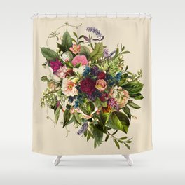 Forli Vintage Floral Bouquet Shower Curtain