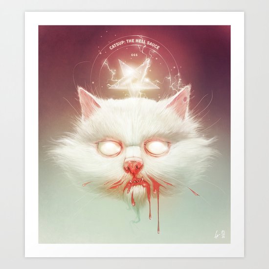 The Hell Kitty Art Print