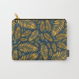 Mustard Leaves and Blueberries Carry-All Pouch