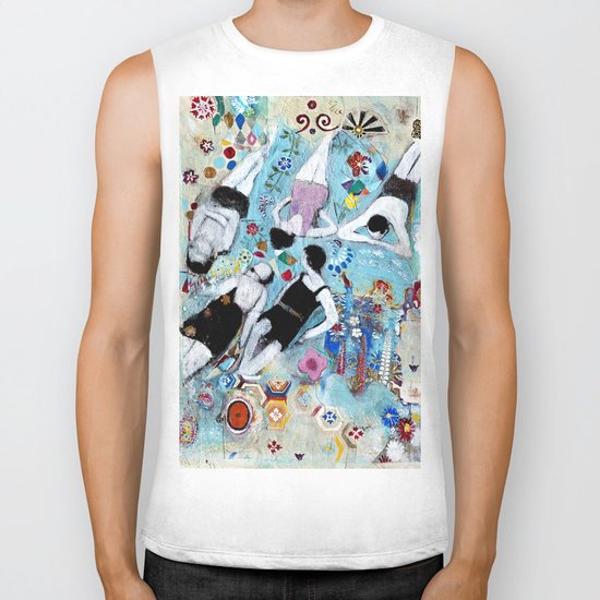 ON THE BEACH Biker Tank