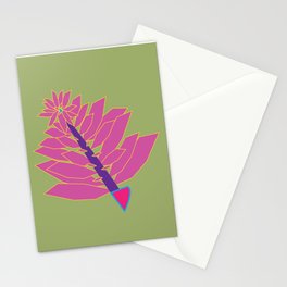 Succulents Green Stationery Card