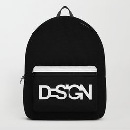 word design in white Backpack | Black, Graphicdesign, Letters, Typo, Modern, Pop Art, Graphic, Home Decor, Concept, Black And White 