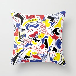 Primary Color Throw Pillow