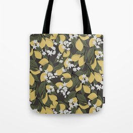 lemon village botanical pattern Tote Bag