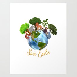 Earth Day Art Print