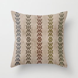 Textured Accent Mudcloth  Throw Pillow