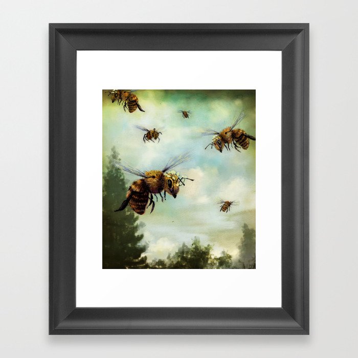 Crown of Bees Framed Art Print