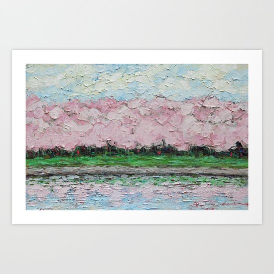 Tidal Basin Blooms Art Print