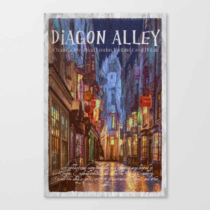 Diagon Alley Canvas Print