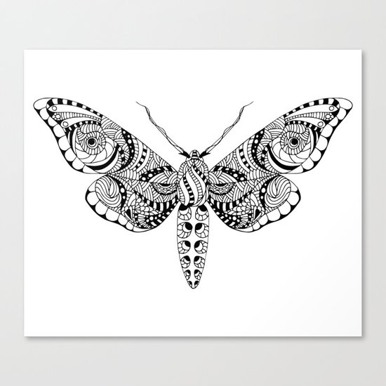 Black butterfly Canvas Print