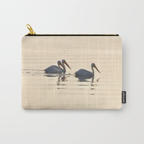 WHITE PELICANS ON THE SALTON SEA Carry-All Pouch