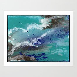Bondi Boho Ocean Flow Art Print