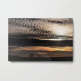 Sunset Cloudscape 7 Metal Print | Minnesota, Sky, Cloudscape, Landscape, Altocumulus, Dusk, Rural, Cirrocumulus, Sunset, Dramatic 