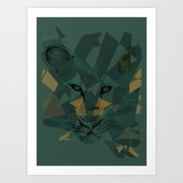 Hidden Lion Art Print